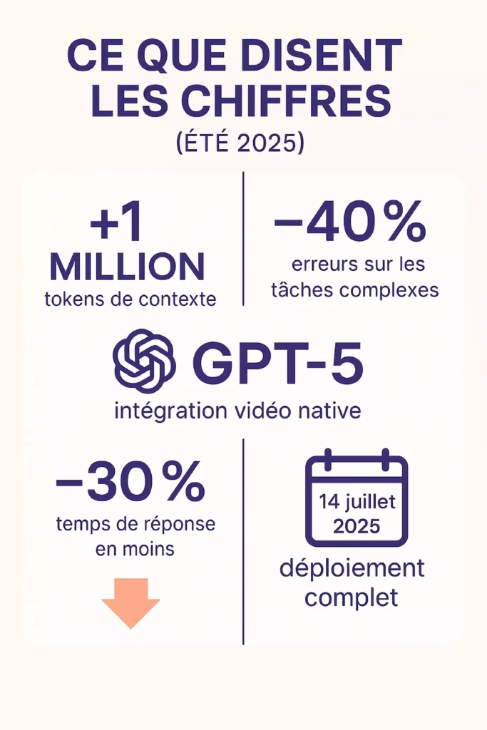 chffres clé GPT-5 Interface IA générative