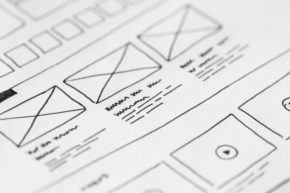 wireframe section