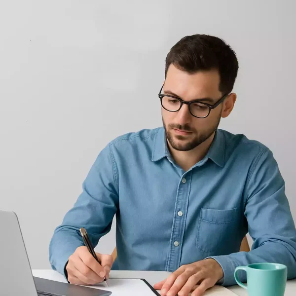 personne au bureau personne au bureau